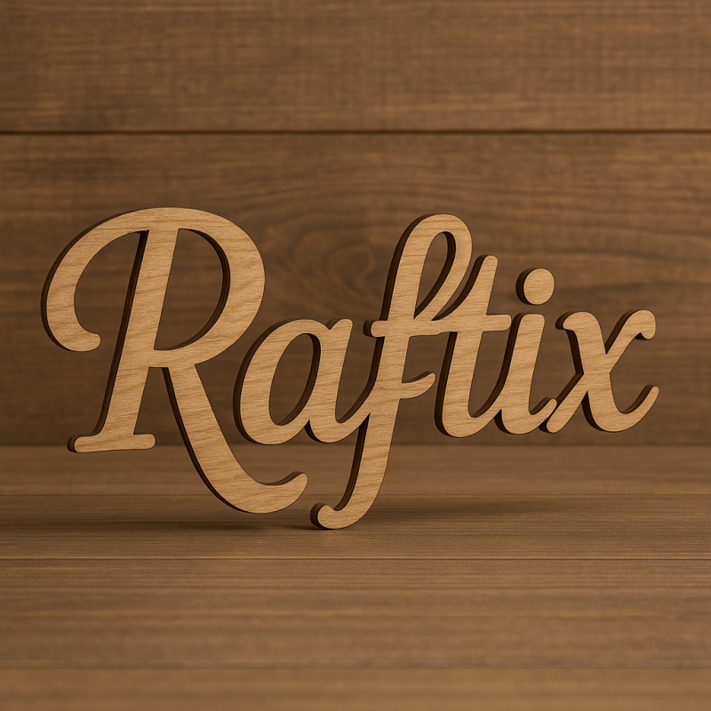 Nume din Lemn Personalizat